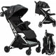Carucior sport pliabil automat, Unique, Spatar reglabil, Suport pentru sticla, 6.6 Kg, Conform cu standardul european de securitate EN 1888-2:2018, FreeON, Silver, Resigilat
