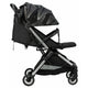 Carucior sport pliabil automat, Unique, Spatar reglabil, Suport pentru sticla, 6.6 Kg, Conform cu standardul european de securitate EN 1888-2:2018, FreeON, Silver, Resigilat