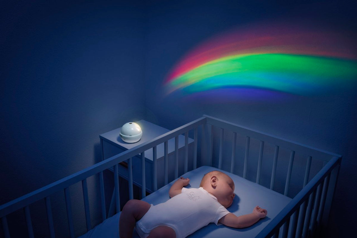 Carusel muzical 3 in 1 Chicco Rainbow cu proiectie, roz, 0 luni+ - gogobaby.ro