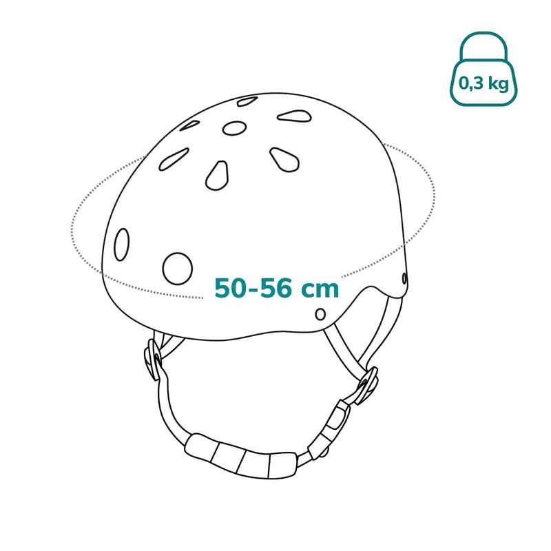 Casca pentru copii, Lionelo, Reglabila 50-56 cm, Din ABS si EPS, Conform cu standardul EN1078, Albastru