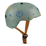 Casca pentru copii, Lionelo, Reglabila 50-56 cm, Din ABS si EPS, Conform cu standardul EN1078, Green Sage
