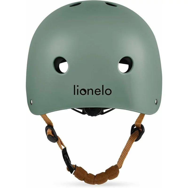 Casca pentru copii, Lionelo, Reglabila 50-56 cm, Din ABS si EPS, Conform cu standardul EN1078, Green Sage