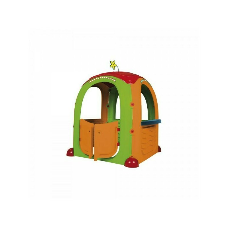 Casuta copii, Paradiso Toys, De joaca Cocoon Playhouse din plastic cu 3 autocolante supermarket bucatarie si atelier