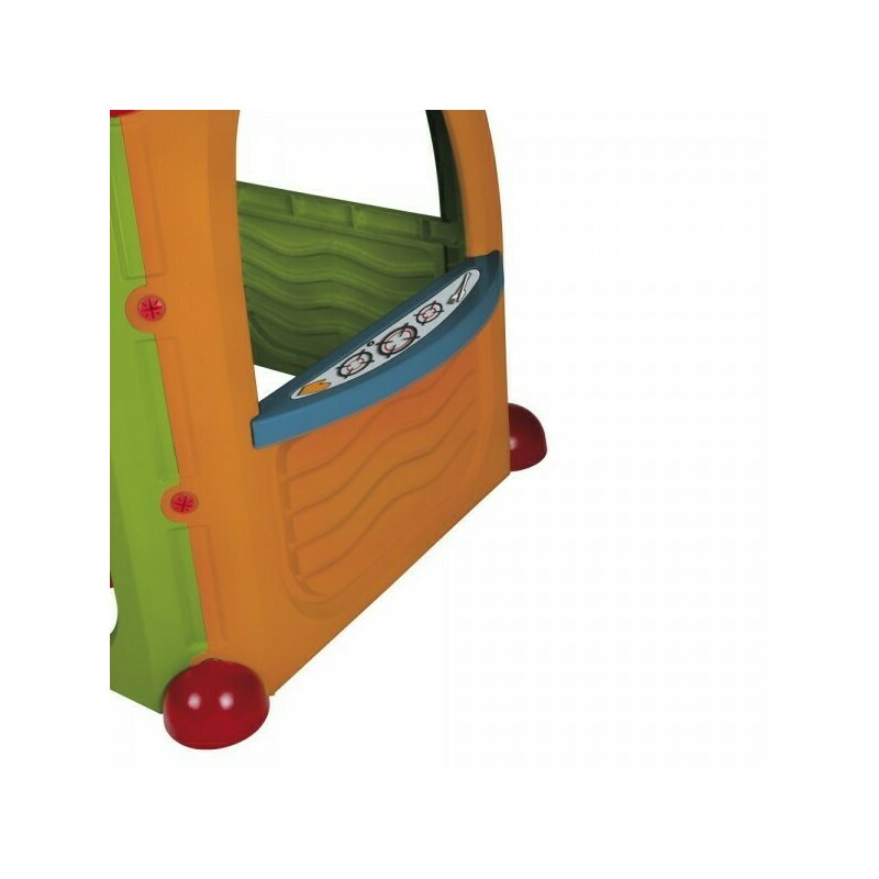 Casuta copii, Paradiso Toys, De joaca Cocoon Playhouse din plastic cu 3 autocolante supermarket bucatarie si atelier