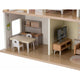 Casuta de papusi, Free2Play, Din lemn, Cu 13 piese de mobilier, Cu acces facil, 52 x 19,5 x 40 cm, 36 luni+, Multicolor
