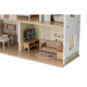 Casuta de papusi, Free2Play, Din lemn, Cu 13 piese de mobilier, Cu acces facil, 52 x 19,5 x 40 cm, 36 luni+, Multicolor