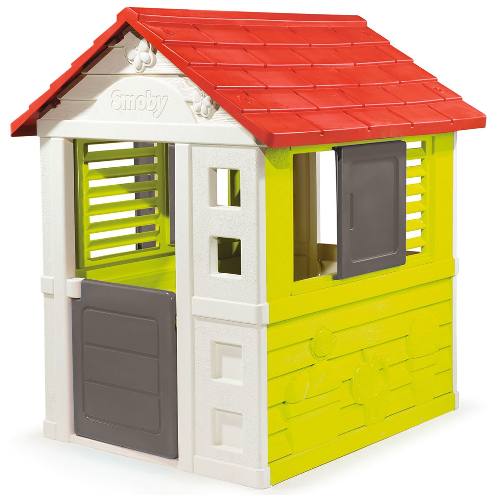 Casuta pentru copii Smoby Nature Playhouse - gogobaby.ro