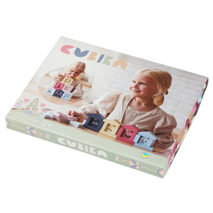 Jucarie Din Lemn, Cubika - Casute Vesele 2 - gogobaby.ro