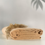 ONINO - Muselina multifunctionala din bumbac 100% organic, HUG.me, Oatmeal Beige, x1 bucata, 120 x 120 cm, certificata GOTS