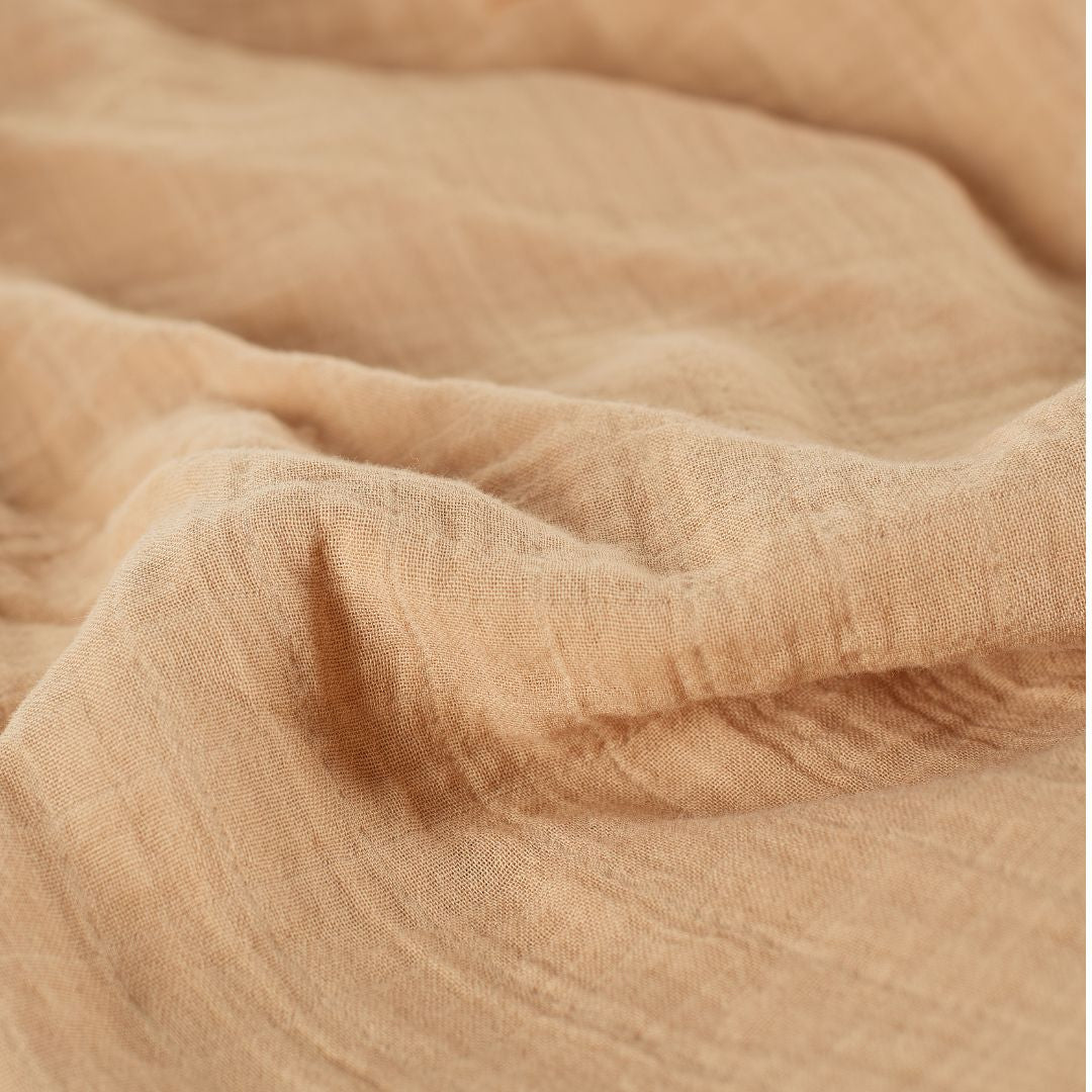 ONINO - Muselina multifunctionala din bumbac 100% organic, HUG.me, Oatmeal Beige, x1 bucata, 120 x 120 cm, certificata GOTS - gogobaby.ro