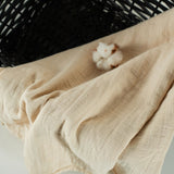 ONINO - Muselina multifunctionala din bumbac 100% organic, HUG.me, Creamy Vanilla, x1 bucata, 120 x 120 cm, certificata GOTS