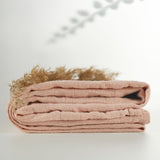 ONINO - Muselina multifunctionala din bumbac 100% organic, HUG.me, Sandy Rose, x1 bucata, 120 x 120 cm, certificata GOTS