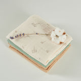 ONINO - Muselina multifunctionala din bumbac 100% organic, HUG.me, Pure Nature, x3 bucati, 60 x 60 cm, certificata GOTS