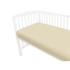 Cearceaf cu elastic, MimiNu, Jerse, Pentru patut 120X60 cm, Material certificat Oeko Tex Standard 100, Nugat