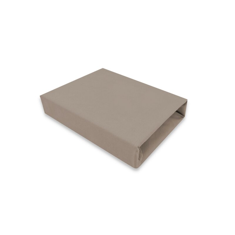 Cearceaf cu elastic, MimiNu, Pentru landou, carucior si cosulet, Dimensiune 80x35 cm, Din bumbac certificat Oeko Tex Standard 100, Colectia Royal, Mocha