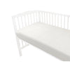 Cearceaf cu elastic, MimiNu, Pentru patut 140X70 cm, Din muselina bumbac certificat Oeko Tex Standard 100, Cream