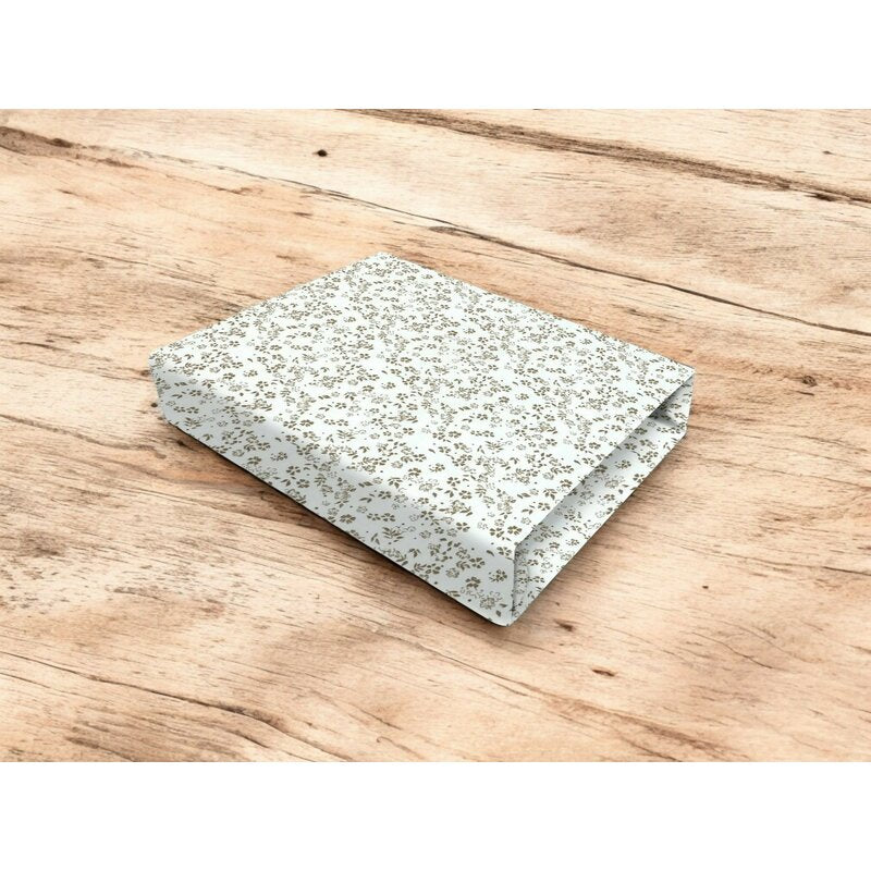 Cearceaf cu elastic, MimiNu, Premium, Pentru patut co-sleeper, Aurora, Dimensiune 76 x 43 cm, Din bumbac certificat Oeko Tex Standard 100, Meadow