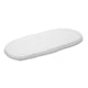 Cearceaf cu elastic, New Baby, Pentru landou, Din Bumbac, 35 x 75 cm, 0 luni+, White