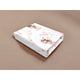 Cearceaf cu elastic, Qmini, Pentru patut co-sleeper, Aurora, Dimensiune 76 x 43 cm, Din bumbac certificat Oeko Tex Standard 100, Fairy Pink