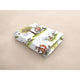 Cearceaf cu elastic, Qmini, Pentru patut co-sleeper, Aurora, Dimensiune 76 x 43 cm, Din bumbac certificat Oeko Tex Standard 100, Fox on bikes Natural