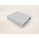 Cearceaf cu elastic, Qmini, Pentru patut co-sleeper, Aurora, Dimensiune 76 x 43 cm, Din bumbac certificat Oeko Tex Standard 100, Gray