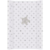 Saltea de infasat, Ceba Baby, Cu Intaritura, 70x50 cm, Happy Stars Grey