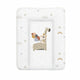 Saltea de infasat, Ceba Baby moale Giraffe, Fara ftalati, 70 x 50 cm, Alb/Bej