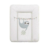 Saltea de infasat, Ceba Baby moale lenesul Candy Andy, Fara ftalati, 70 x 50 cm, Alb/Gri