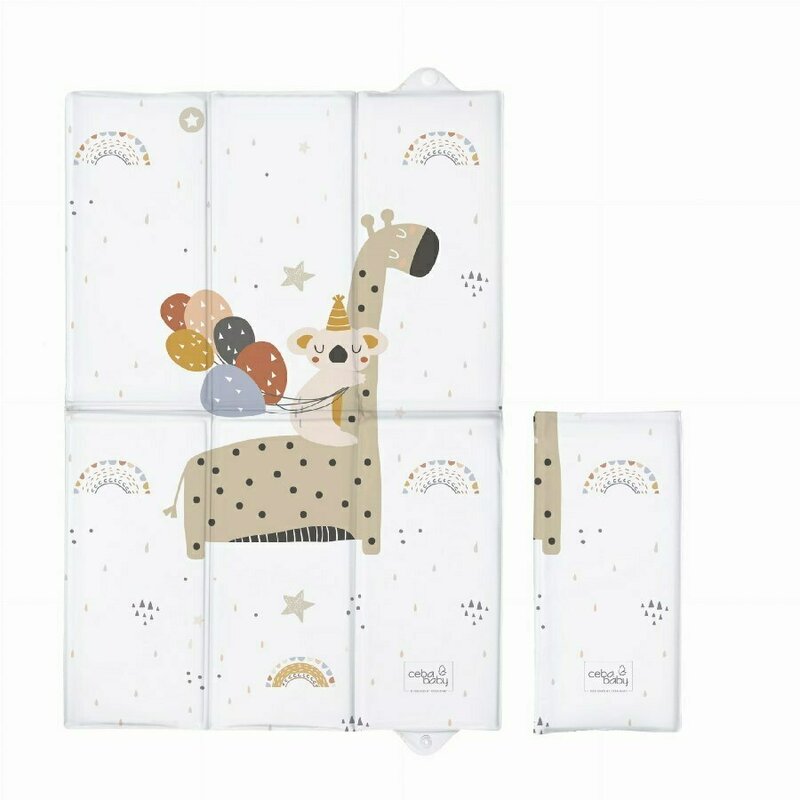 Saltea de infasat, Ceba Baby, Pliabila, 60 x 40 cm, Giraffe - gogobaby.ro