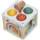 Centru de activitati, Free2Play, Cu figurine, Cu ciocanel, Din lemn, Conform cu standardul european de securitate EN71/123, 15 x 15 x 12 cm, 12 luni+, Multicolor