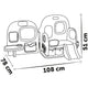 Centru de ingrijire pentru papusi Smoby Baby Care Childcare Center albastru roz cu accesorii