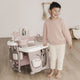 Centru de ingrijire pentru papusi Smoby Baby Nurse Doll`s Play Center maro cu 23 accesorii