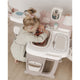 Centru de ingrijire pentru papusi Smoby Baby Nurse Doll`s Play Center maro cu 23 accesorii
