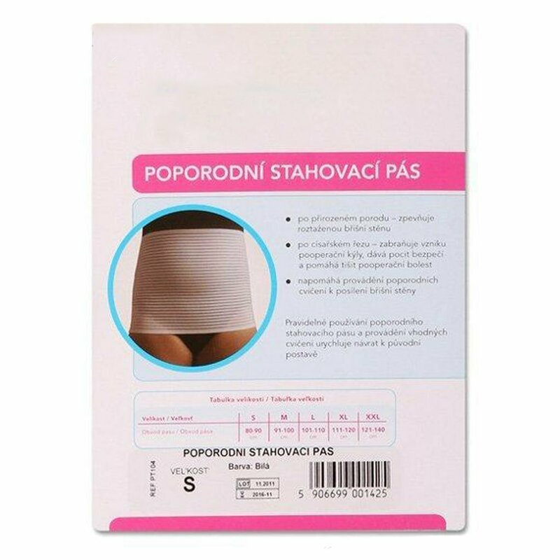 Centura reglabila, New Baby, Pentru perioada post-natala, Marimea XL, Alb