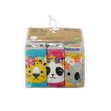 Boxeri din bumbac organic, pentru fete, Zoocchini Flower Power, 5-6 ani - set 3 buc