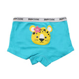 Boxeri din bumbac organic, pentru fete, Zoocchini Flower Power, 5-6 ani - set 3 buc
