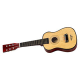Chitara din lemn, Free2Play, Cu 6 corzi metalice, Dezvolta abilitatile motorii, Stimuleaza auzul si atentia auditiva, 59 cm, 3 ani+, Brown