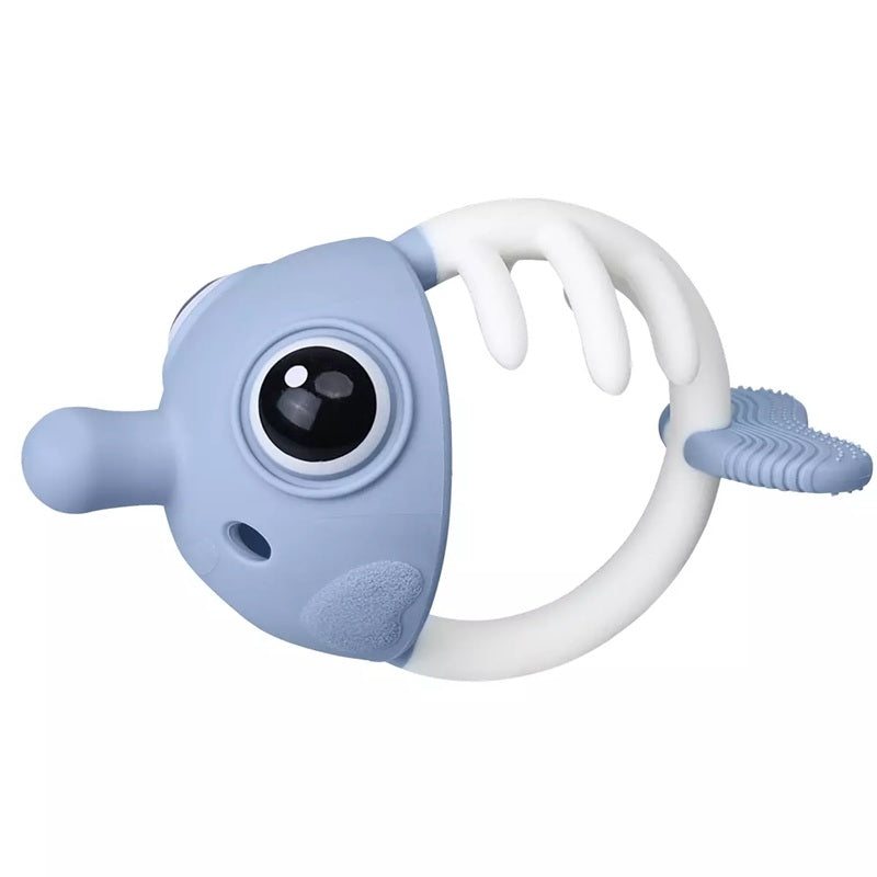 Inel Gingival Din Silicon, Mombella, Clownfish Light Blue - gogobaby.ro