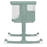Patut co-sleeper, Lionelo, Aurora, 3 in 1, Cu leganare si setare unghiulara, Saltea cu densitate T25 si geanta transport, Reglabil in 5 pozitii pe inaltime, Pana la 9 kg, 0 luni+, 85x60x66 cm, EN 1130:2019+AC:2020, EN 16890:2, Verde