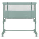 Patut co-sleeper, Lionelo, Aurora, 3 in 1, Cu leganare si setare unghiulara, Saltea cu densitate T25 si geanta transport, Reglabil in 5 pozitii pe inaltime, Pana la 9 kg, 0 luni+, 85x60x66 cm, EN 1130:2019+AC:2020, EN 16890:2, Verde