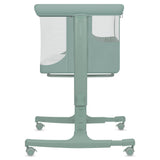 Patut co-sleeper, Lionelo, Aurora, 3 in 1, Cu leganare si setare unghiulara, Saltea cu densitate T25 si geanta transport, Reglabil in 5 pozitii pe inaltime, Pana la 9 kg, 0 luni+, 85x60x66 cm, EN 1130:2019+AC:2020, EN 16890:2, Verde