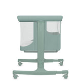 Patut co-sleeper, Lionelo, Aurora, 3 in 1, Cu leganare si setare unghiulara, Saltea cu densitate T25 si geanta transport, Reglabil in 5 pozitii pe inaltime, Pana la 9 kg, 0 luni+, 85x60x66 cm, EN 1130:2019+AC:2020, EN 16890:2, Verde