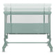 Patut co-sleeper, Lionelo, Aurora, 3 in 1, Cu leganare si setare unghiulara, Saltea cu densitate T25 si geanta transport, Reglabil in 5 pozitii pe inaltime, Pana la 9 kg, 0 luni+, 85x60x66 cm, EN 1130:2019+AC:2020, EN 16890:2, Verde