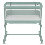 Patut co-sleeper, Lionelo, Aurora, 3 in 1, Cu leganare si setare unghiulara, Saltea cu densitate T25 si geanta transport, Reglabil in 5 pozitii pe inaltime, Pana la 9 kg, 0 luni+, 85x60x66 cm, EN 1130:2019+AC:2020, EN 16890:2, Verde