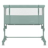 Patut co-sleeper, Lionelo, Aurora, 3 in 1, Cu leganare si setare unghiulara, Saltea cu densitate T25 si geanta transport, Reglabil in 5 pozitii pe inaltime, Pana la 9 kg, 0 luni+, 85x60x66 cm, EN 1130:2019+AC:2020, EN 16890:2, Verde