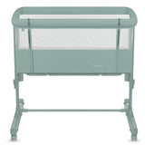 Patut co-sleeper, Lionelo, Aurora, 3 in 1, Cu leganare si setare unghiulara, Saltea cu densitate T25 si geanta transport, Reglabil in 5 pozitii pe inaltime, Pana la 9 kg, 0 luni+, 85x60x66 cm, EN 1130:2019+AC:2020, EN 16890:2, Verde