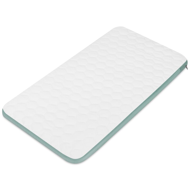 Patut co-sleeper, Lionelo, Aurora, 3 in 1, Cu leganare si setare unghiulara, Saltea cu densitate T25 si geanta transport, Reglabil in 5 pozitii pe inaltime, Pana la 9 kg, 0 luni+, 85x60x66 cm, EN 1130:2019+AC:2020, EN 16890:2, Verde