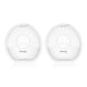 Colectoare san, Lionelo, 2 buc, 60 ml, fara BPA, Ergonomice, Compatibile cu orice sutien, Transparent