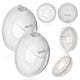 Colector de lapte, Lionelo, Milky, 2 buc, Se potriveste tuturor sutienelor, Cutie depozitare igienica inclusa, Fara bisfenol A, Capacitate 40 ml, Transparent