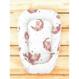 Cosulet bebelus, MimiNu, Pentru dormit, Baby Cocoon 75x55 cm, Husa 100% bumbac, Din bumbac certificat Oeko Tex Standard 100, Design, Betty